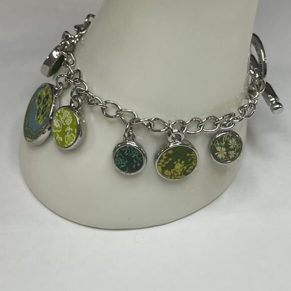 Viva Beads necklace costume jewelry signed dangle charm chunky chain clay beads - Picture 6 of 11